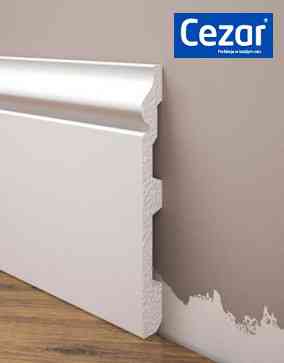 Плинтус под покраску из дюрополимера Элегант LPC - 07 (2м.п.) 79х12,9мм Днепр