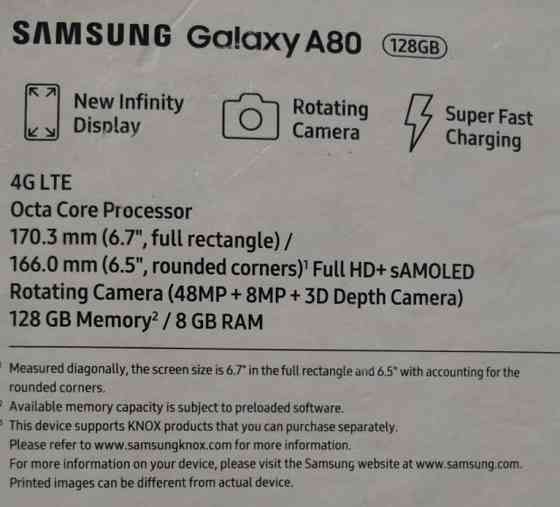 Смартфон Samsung Galaxy A80 Київ