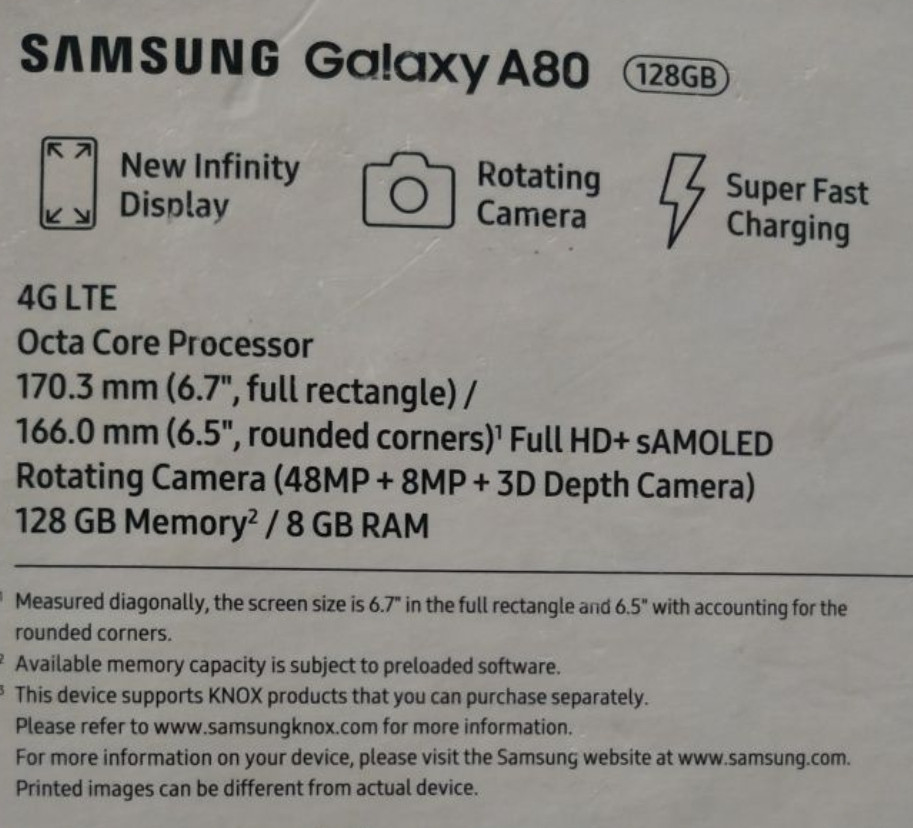 Смартфон Samsung Galaxy A80 Київ - фото 3