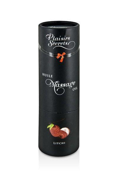 Массажное масло Plaisirs Secrets Litchi (59 мл) с афродизиаками, съедобное, подарочная упаковка Sex Aura Киев - изображение 3