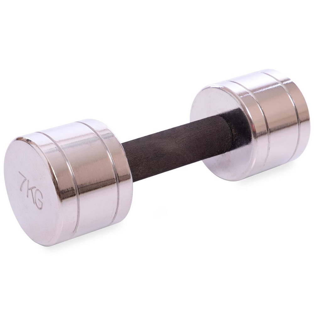 Гантель 7 кг хромированная Record-5202-7 Киев - изображение 1