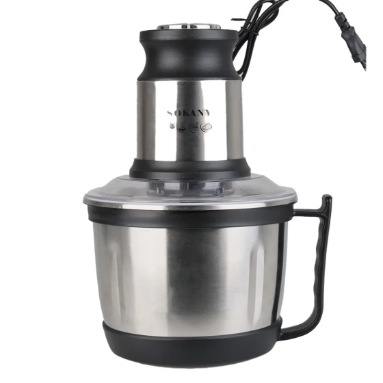 Чопер подрібнювач з чашею 3 літри 4 леза нержавіюча сталь овочерізка Sokany SK-7027 Коломыя