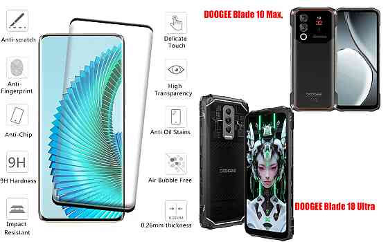 Защитное стекло HyperGlass Pro для DOOGEE Blade 10 Max, Blade 10 Ultra – максимальная чувствительность и Киев