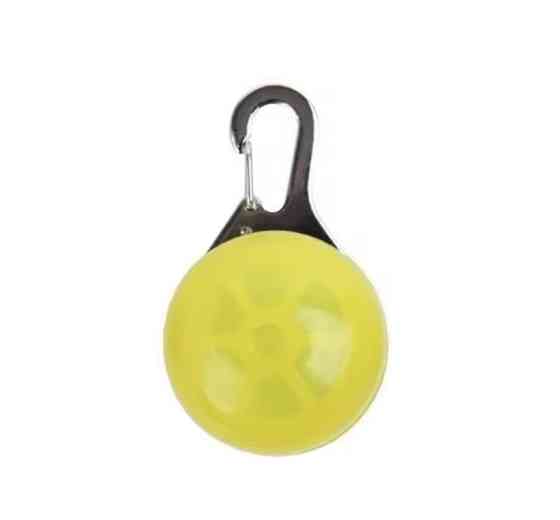 Светящийся брелок на ошейник для собак или котов, имеет три режима свечения желтый Киев