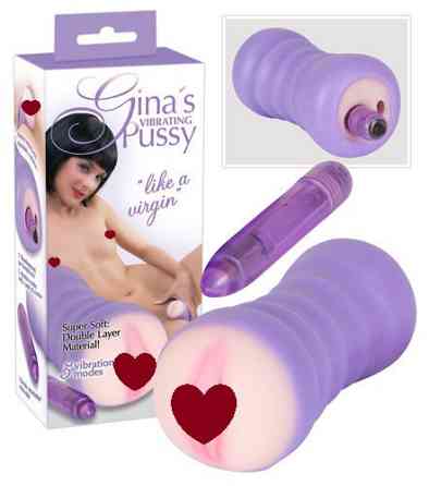 Мастурбатор з вібрацією GINA’S PUSSY Sex Aura Київ