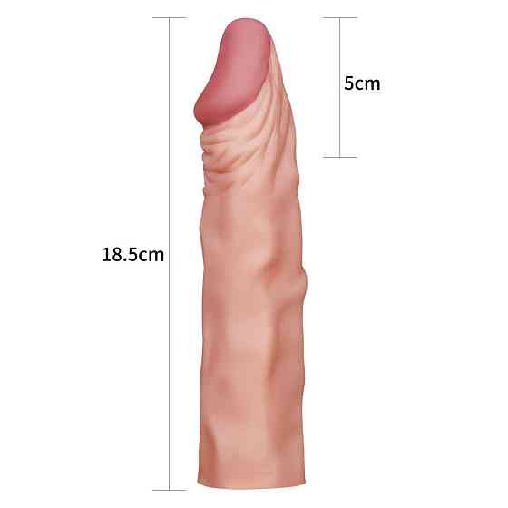 Насадка на член - Pleasure X-Tender Penis Sleeve Add 2" Flesh Sex Aura Київ