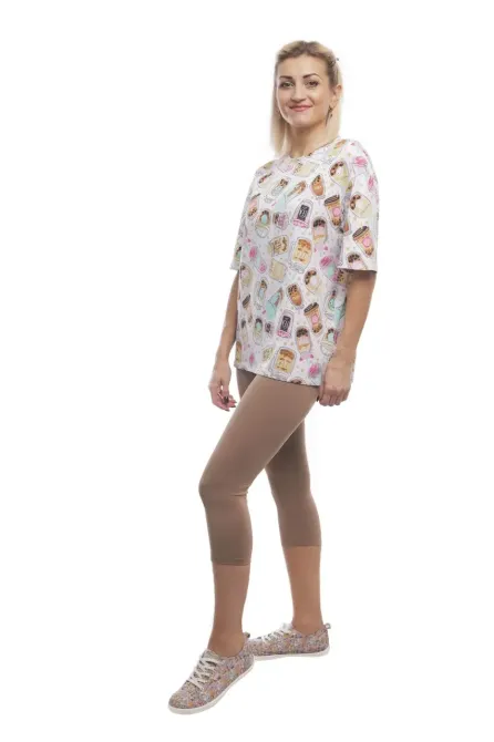 Пижама женская из хлопка Bono Bubble tea 2XL/3XL Киев - изображение 3