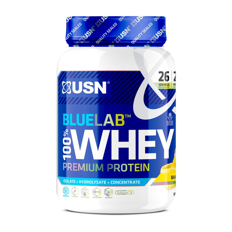 Blue Lab 100% Whey Premium Protein (908 g, banana) Луцьк - фото 1