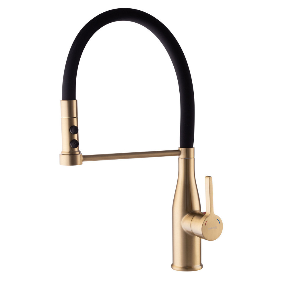 Змішувач для кухні Mixxus Premium Summer 017 BRUSHED GOLD REFL.BLACK   ( MI6964 ) 22465 Харків - фото 3