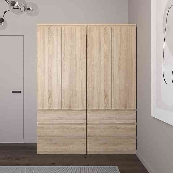 Шафа для одягу VAYS зі штангою та полицями, 6 шухляд, комплект з 2 шаф R9+R16 Львів