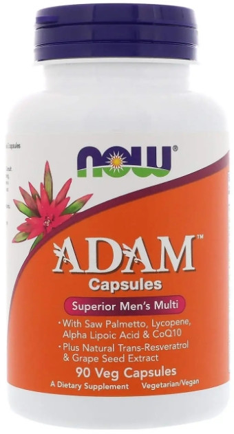 Витамины для мужчин Now Foods Adam Men's Multi 90 вег капс Киев - изображение 1
