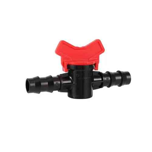 Кран соединительный для капельной трубки 16мм, пластик Вінниця