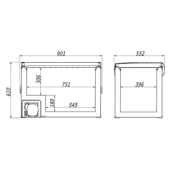 Компрессорный автохолодильник Alpicool BD135. Охлаждение до -20 ℃. Питание – 12, 24, 220 вольт Киев