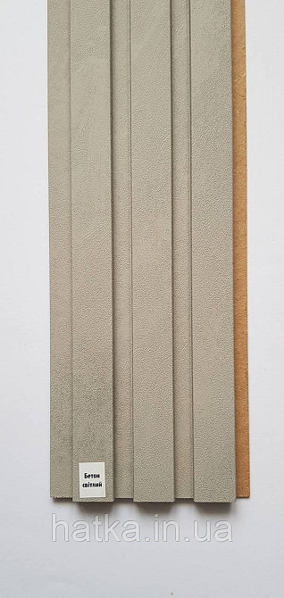 Стеновая реечная панель МДФ 117х12х2800 мм Бетон светлый СП12117-35 Киев - изображение 4