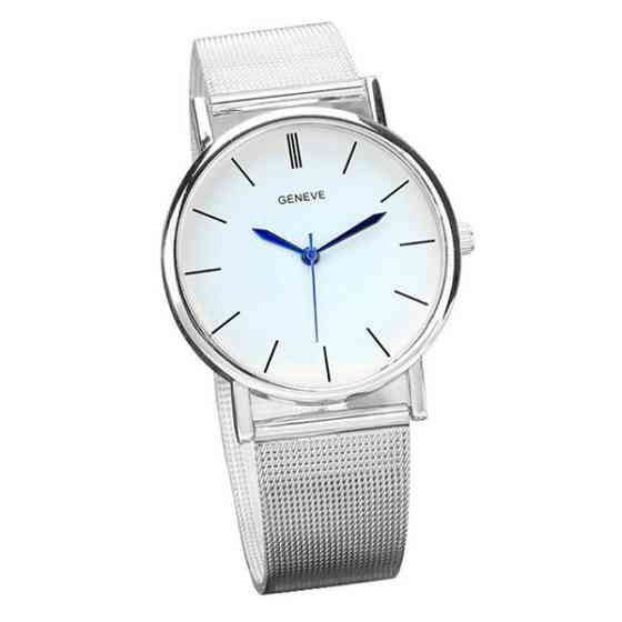 Годинник жіночий наручний Geneva Steel Silver Miss Flower (2 ремінці) Київ