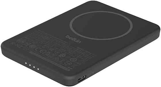 Універсальна мобільна батарея Belkin Power Bank Slim Magnetic 5000 mAh 15 W Black (BPD010HQBK) ( 10343 ) Харків