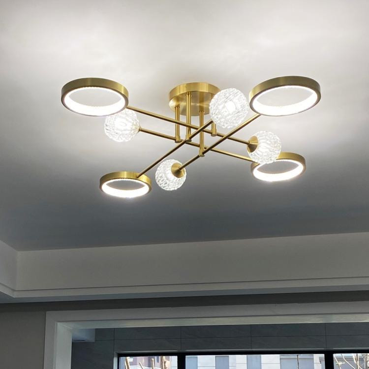 Светодиодная люстра Нептун 8925 (Золотая) на 8 плафонов Винница - изображение 1