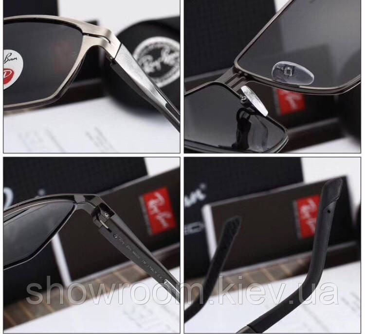 Сонцезахисні окуляри в стилі Ray Ban з поляризацією (8367) Київ - фото 3