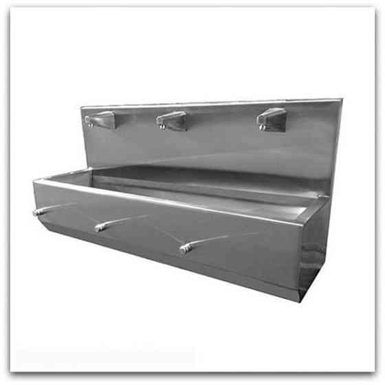 Умывальник бесконтактный с клапаном три секции Киев