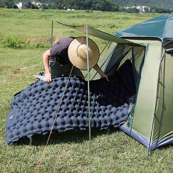 Надувной каремат (188х58х6см) для кемпинга Outdoor Sleeping Black Киев