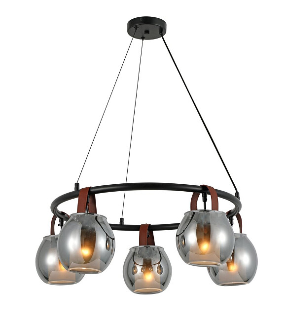 Люстра підвісна в стилі лофт G 321029/5 Matte Black Коломия - фото 1