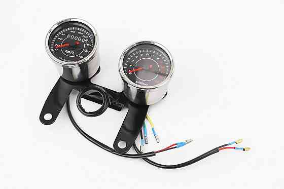 Спідометр, тахометр в зборі "ХРОМ" (на 180км/год, тахометр електронний) Киев