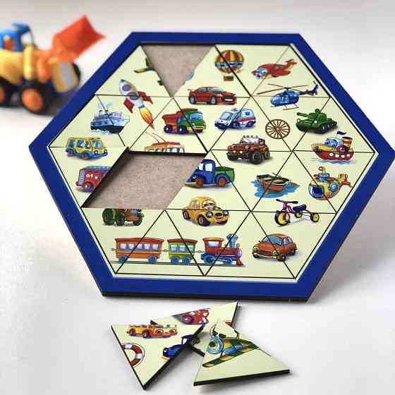 Деревянный пазл-головоломка 