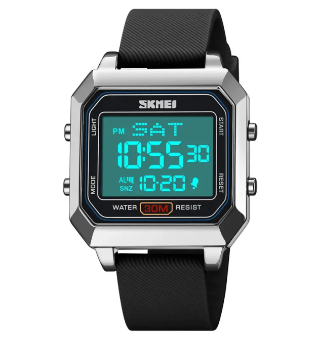 Часы мужские спортивные наручные Skmei 2150 Серебристый Винница - изображение 4