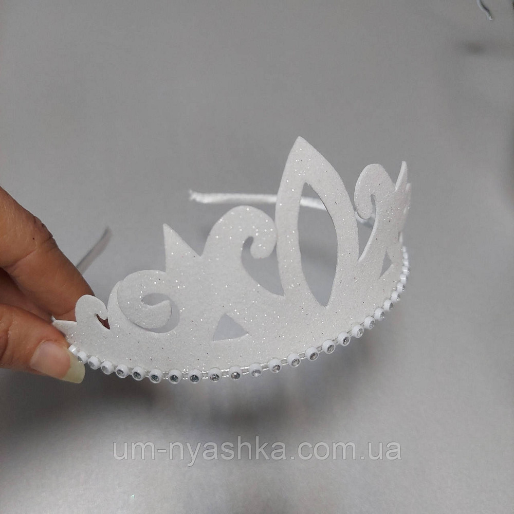Діадема на обручі Корона з блискітками глітером Кривий Ріг - фото 4