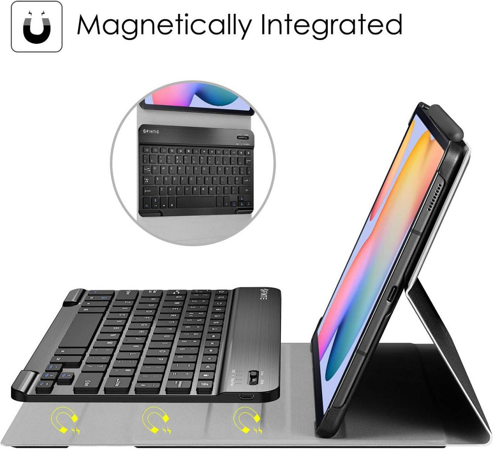 Чехол-клавиатура FINTIE для Samsung Galaxy Tab S6 Lite 10.4 2024/2022/2020 съемная Bluetooth клавиатура UK Киев - изображение 4