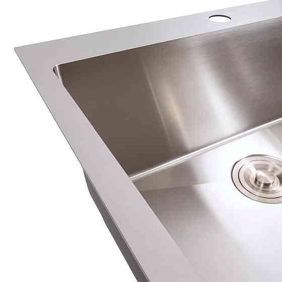 PLATINUM Кухонна мийка нержавійка 60*50 Platinum Handmade (сифон круглий, 3,0/0,8) Коломия
