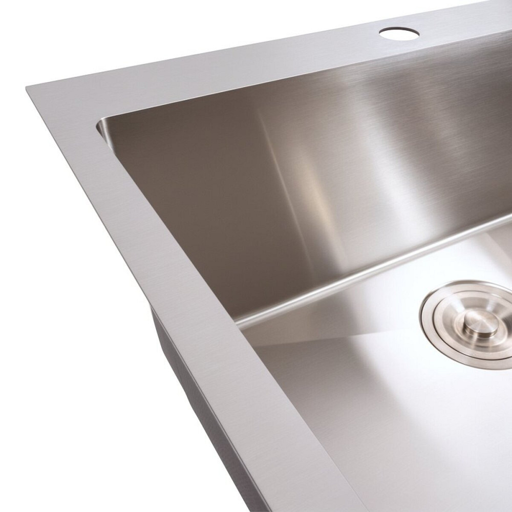 PLATINUM Кухонна мийка нержавійка 60*50 Platinum Handmade (сифон круглий, 3,0/0,8) Коломия - фото 4