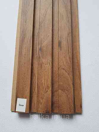 Стеновая реечная панель МДФ 117х12х2800 мм Пекан СП12117-21 Киев