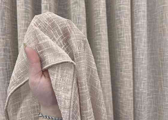 Тюль VR-Textil 1980т Aura Льон однотонний Капучино 300х270 см (42-1265) Київ