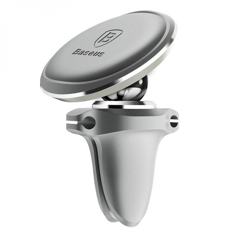 Автодержатель Baseus Magnetic Air Vent Car Mount Holder Silver (SUGX-A0S) Киев - изображение 1
