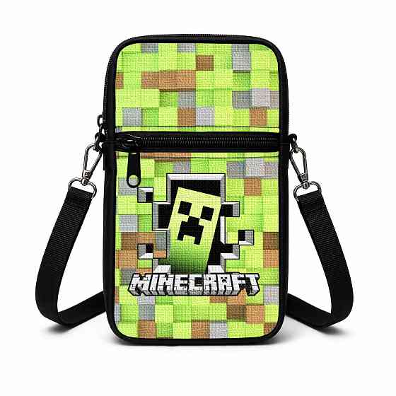 Сумка-чехол для телефона Minecraft детская через плечо, водонепроницаемая мини-сумка (4735) Киев