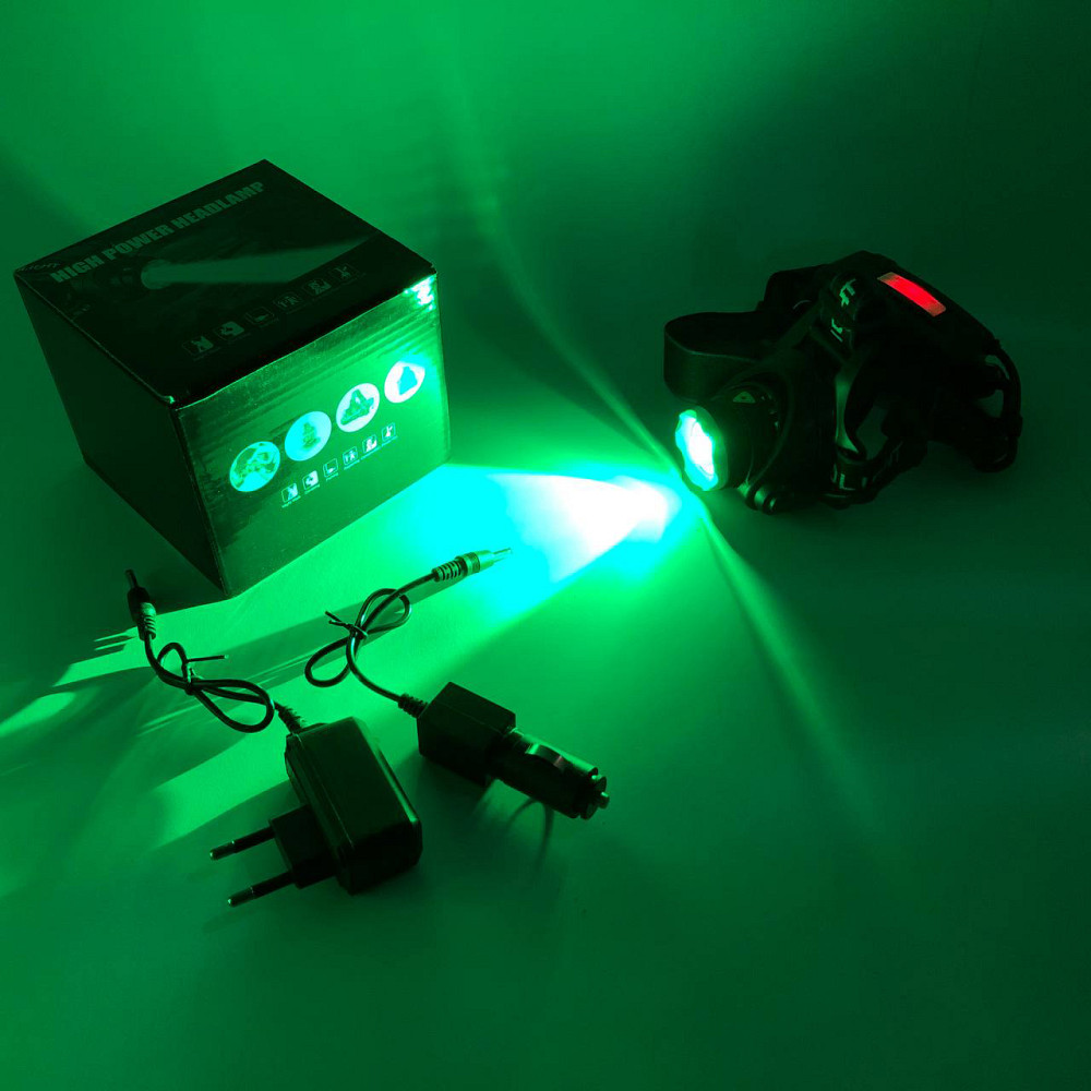 Головной фонарь аккумуляторный светодиодный мощный, Фонарь с фиксацией на голове, Налобный прожектор VZ-10 Львов - изображение 11