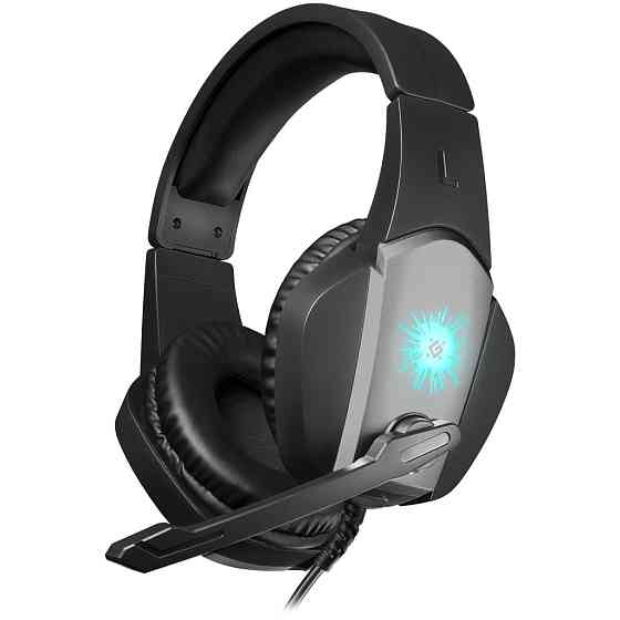 Наушники игровые Defender X-Skull с микрофоном и регулятором громкости (Black-Grey) Винница