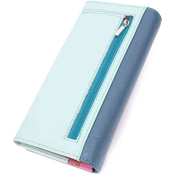 Цікавий жіночий гаманець з натуральної шкіри ST Leather 22525 Різнокольоровий Київ