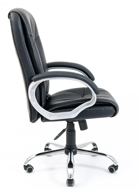 Офисное Кресло Руководителя Richman Frankfurt Fly 2300 Хром М1 Tilt Черный Киев - изображение 3