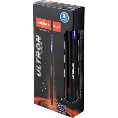 Ручка шариковая Unimax Ultron 2X 0.7 мм Черная (UX-146-02) Винница
