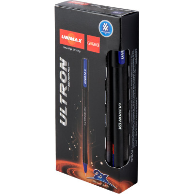 Ручка шариковая Unimax Ultron 2X 0.7 мм Черная (UX-146-02) Винница - изображение 2
