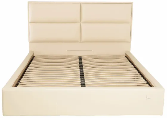 Кровать Двуспальная Sheffield Comfort 160 х 200 см Fly 2207 С подъемным механизмом и нишей для белья Бежевый Днепр