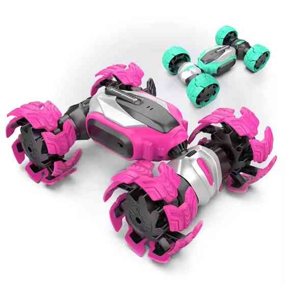 Машинка трансформер-перевертыш на радиоуправлении с торсионной подвеской,розовая Каменец-Подольский