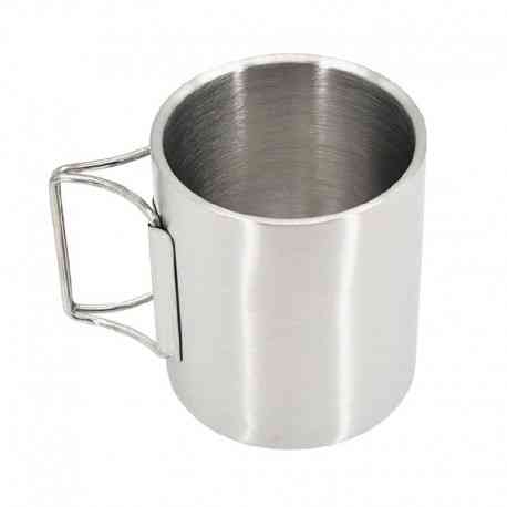 Походная кружка из нержавеющей стали 250 мл (складные ручки) Одесса
