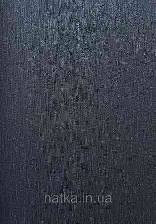 Обои виниловые на флизелиновой основе Rasch Incanto 1.06х10 однотонные тонкая полоска с глянцем черно синие Киев