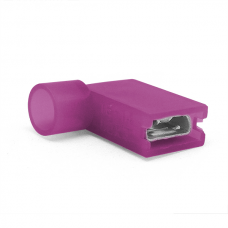 Наконечник кабельний кутовий ножовий (гніздо) повністю в ізоляції 0.8х4.75мм, січ. пров. 0.5-1.5мм2, Полтава - фото 1