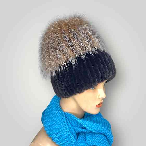 Шапка меховая женская Сюзанна Коричневый Харьков