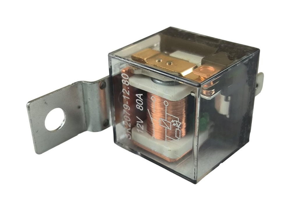 Реле контакту 12В 80А універсальне, стартера, світла (з кріпленням та з індикатором справності) 4 Мукачево - фото 2