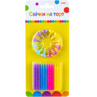 Свічка Maxi 24 шт висотою 6 см; 12 підставок (MX620024.C04) Вінниця - фото 1